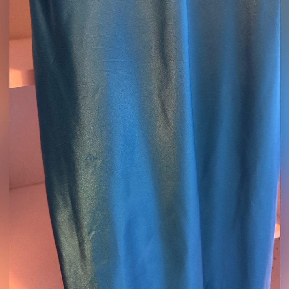 Cache Blue satin Dress - Picture 6 of 8